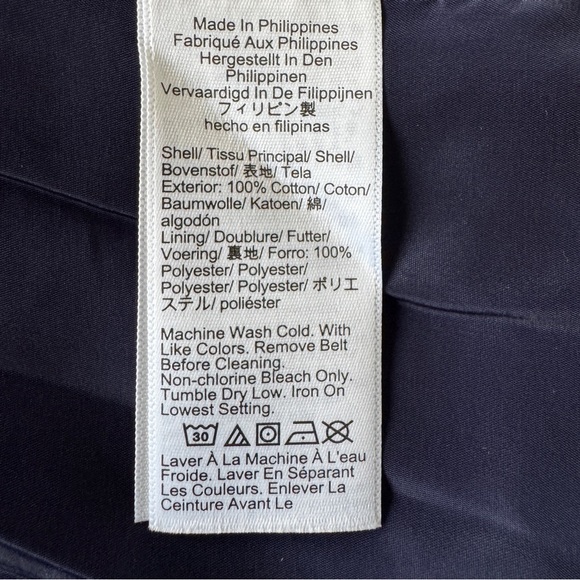 J.Crew Cropped Icon Trench 100% Cotton Lined Coat Size 0 Tan - Picture 8 of 11